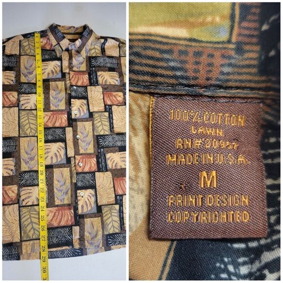 Tori Richard Lawn Hawaiian Camp Casual Button Down Shirt Cotton USA - Picture 8 of 8